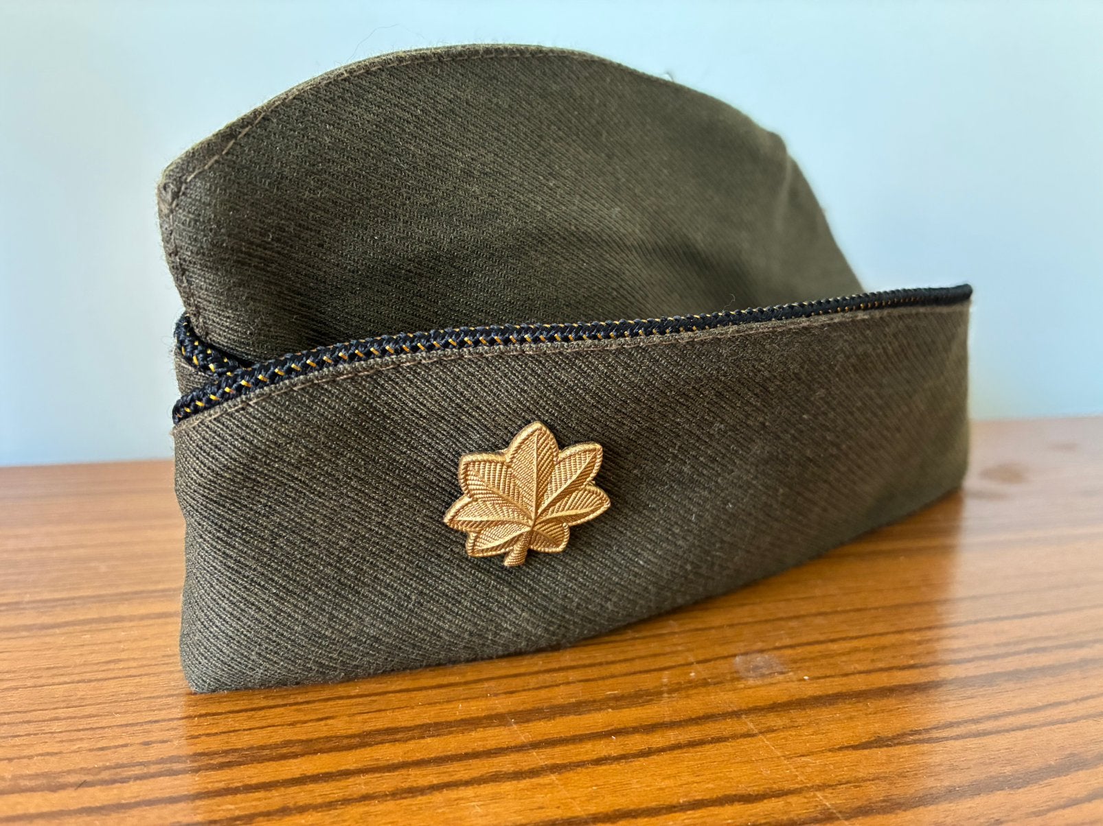 USAAF overseas cap , rang Major, Ophalen of Verzenden, Landmacht, Helm of Baret