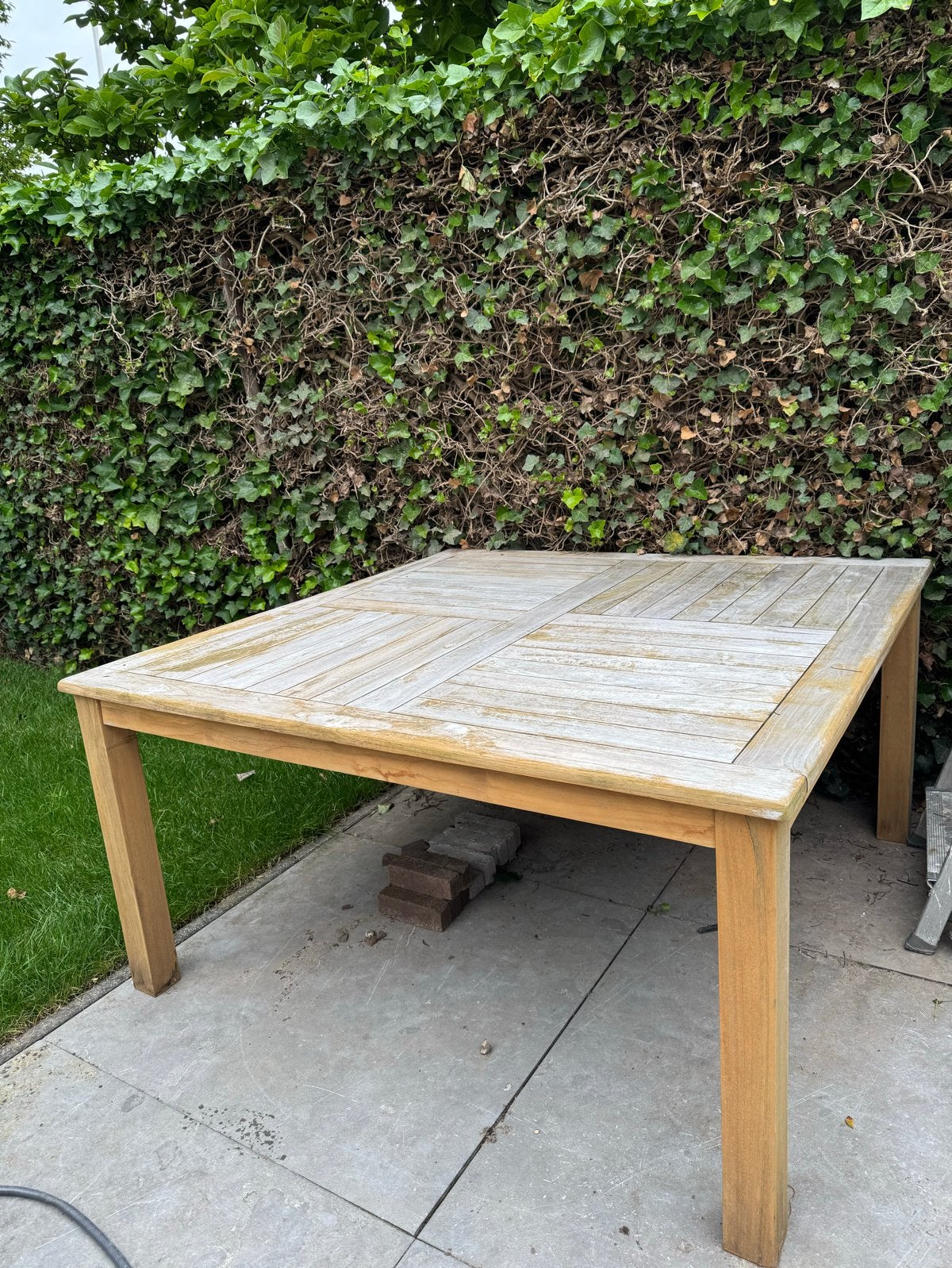 Bois Le Duc Teakhouten Tuintafel, Tuin en Terras, Ophalen, Gebruikt, Vierkant, Teakhout