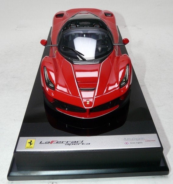 Ferrari LaFerrari Aperta Rood 1:18 van Amalgam, Ophalen of Verzenden, Nieuw, Auto, Overige merken