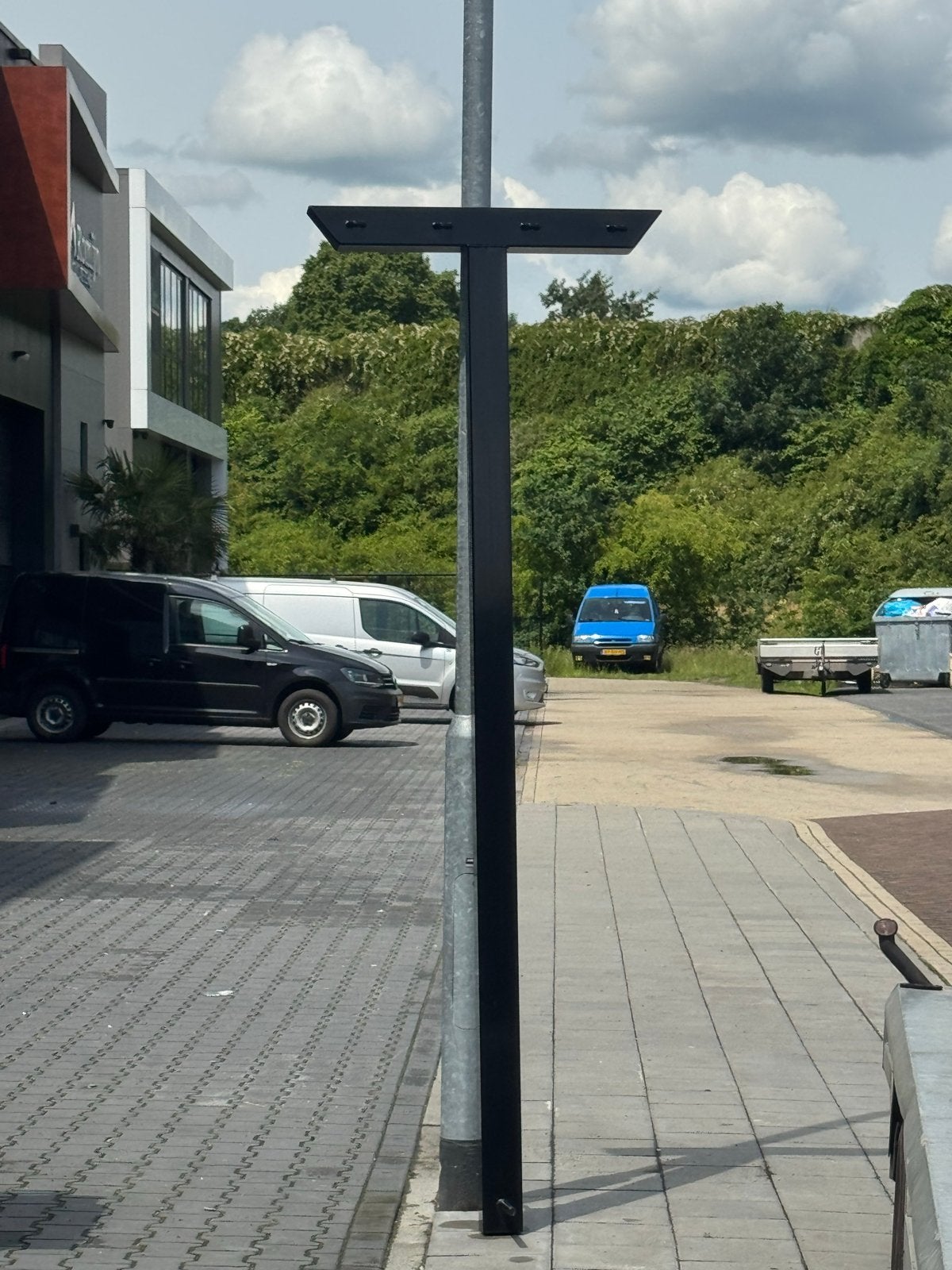Robuuste Stalen Waslijn Palen - Duurzaam en Weerbestendig, Ophalen, Nieuw