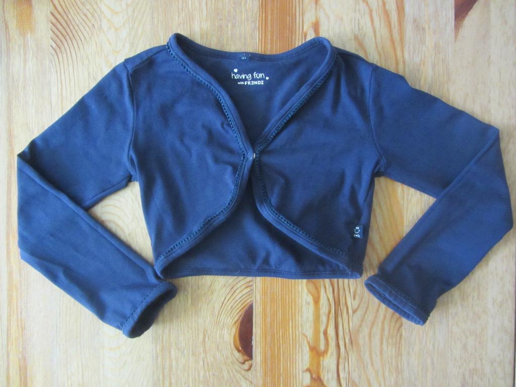 Donkerblauwe bolero Frendz maat 104, Ophalen of Verzenden, Zo goed als nieuw, Meisje, Trui of Vest