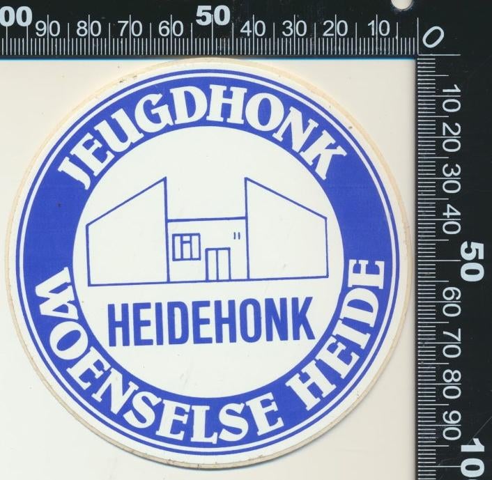 Sticker: Jeugdhonk Woenselse Heide (3), Ophalen of Verzenden, Zo goed als nieuw, Bedrijf of Vereniging