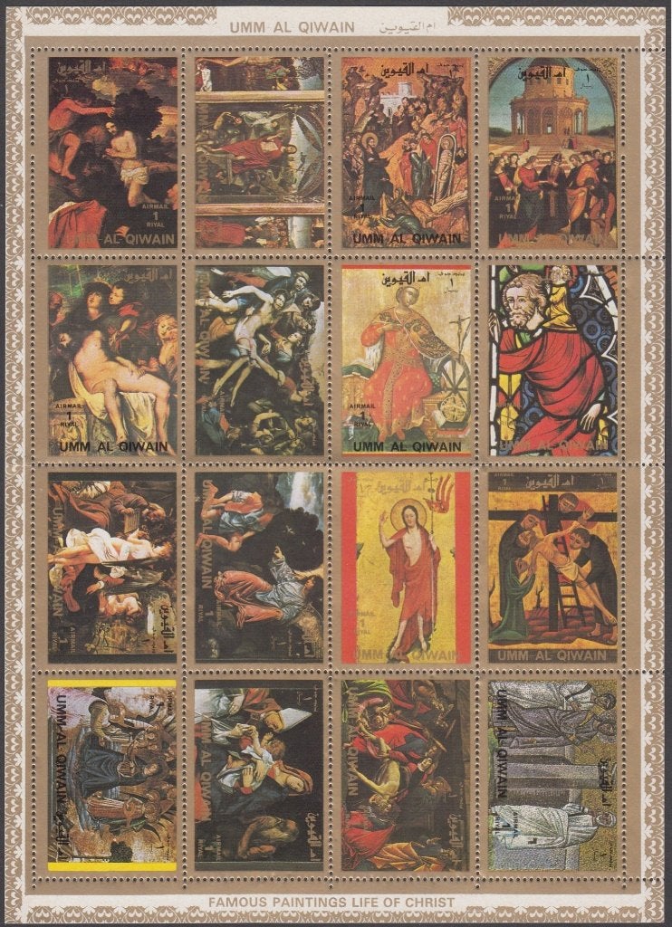 Schilderijen Umm al Qiwain (VAE) Michel 970/985 postfris, Ophalen of Verzenden, Postfris, Overige thema's
