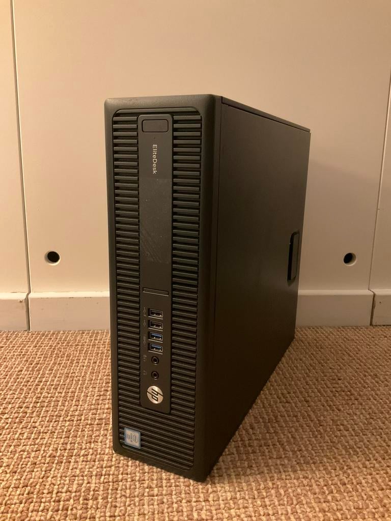 HP Elitedesk SFF 800 G2 I5 16gb GTX 1050 Ti 128GB SSD Win 10, Gebruikt, Ophalen of Verzenden, Gaming, SSD