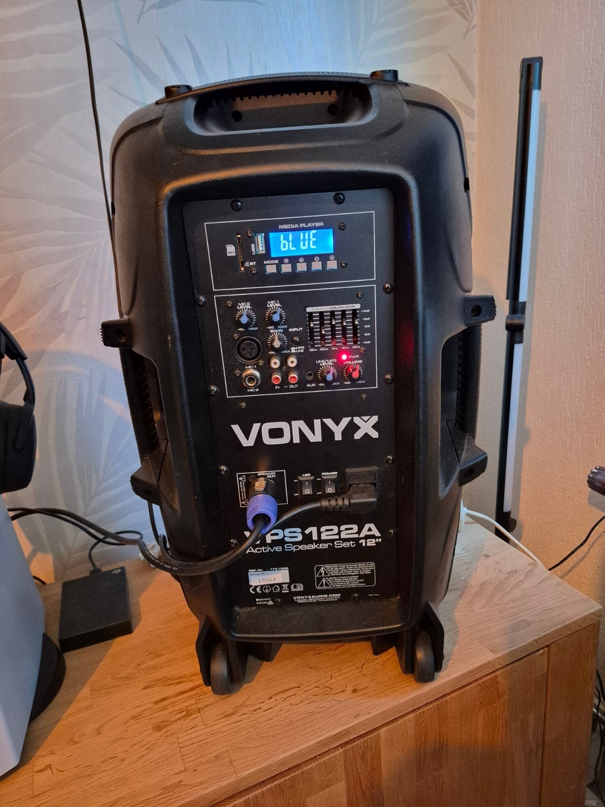 Vonyx VPS122A Actieve Speaker Set  met Bluetooth, Audio, Tv en Foto, Luidsprekers, Party speaker, Zo goed als nieuw, Inclusief kabels
