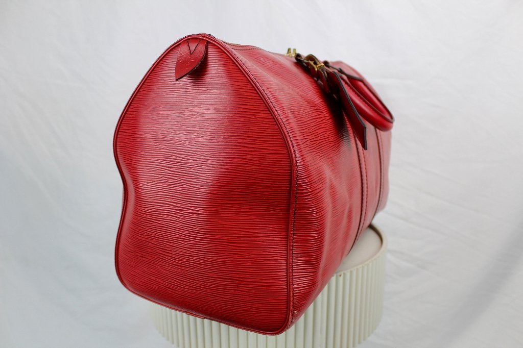 Louis Vuitton Keepall 45 Castilian Red - 1223, 30 cm of meer, Gebruikt, Minder dan 35 cm, Ophalen of Verzenden
