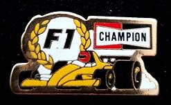 F 1- Champion pin- kleine maat, Verzenden, Nieuw, Transport, Speldje of Pin