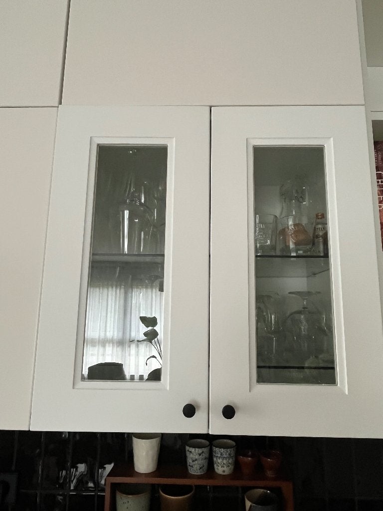 Vitrinedeur -Ikea wit AXTAD, Ophalen, Minder dan 50 cm, ., Zo goed als nieuw