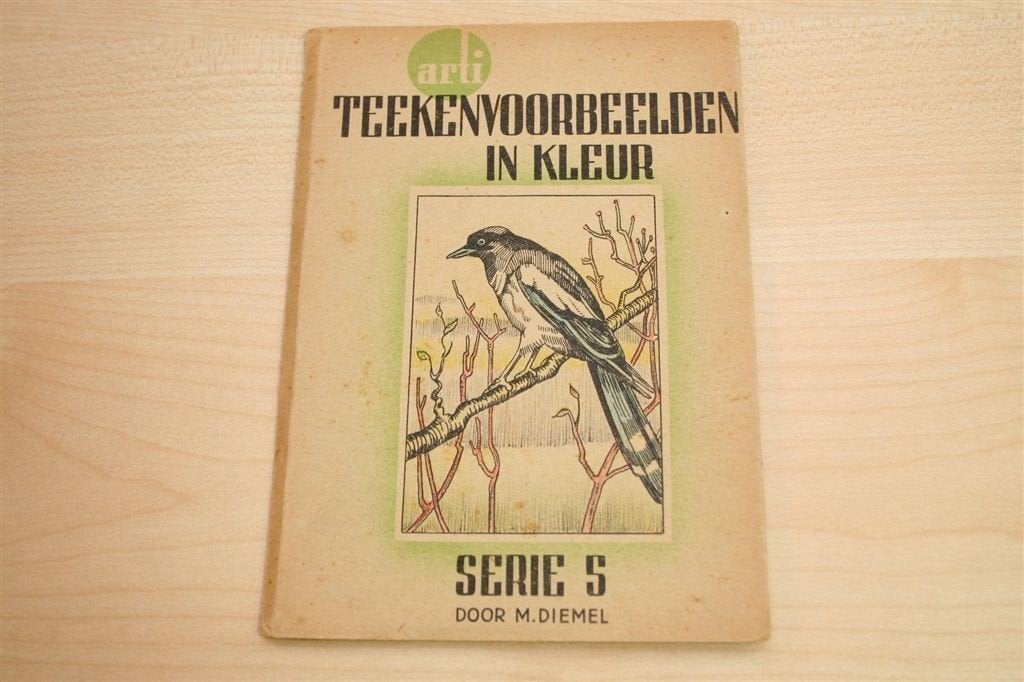 Teekenvoorbeelden — Dieren [1942] in Leporello, Ophalen of Verzenden, Gelezen, Grafische vormgeving