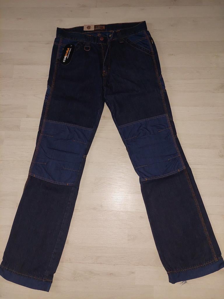 Crosshatch multifunctionele werkjeans Toolbox diverse maten, Crosshatch, Blauw, Overige jeansmaten, Nieuw