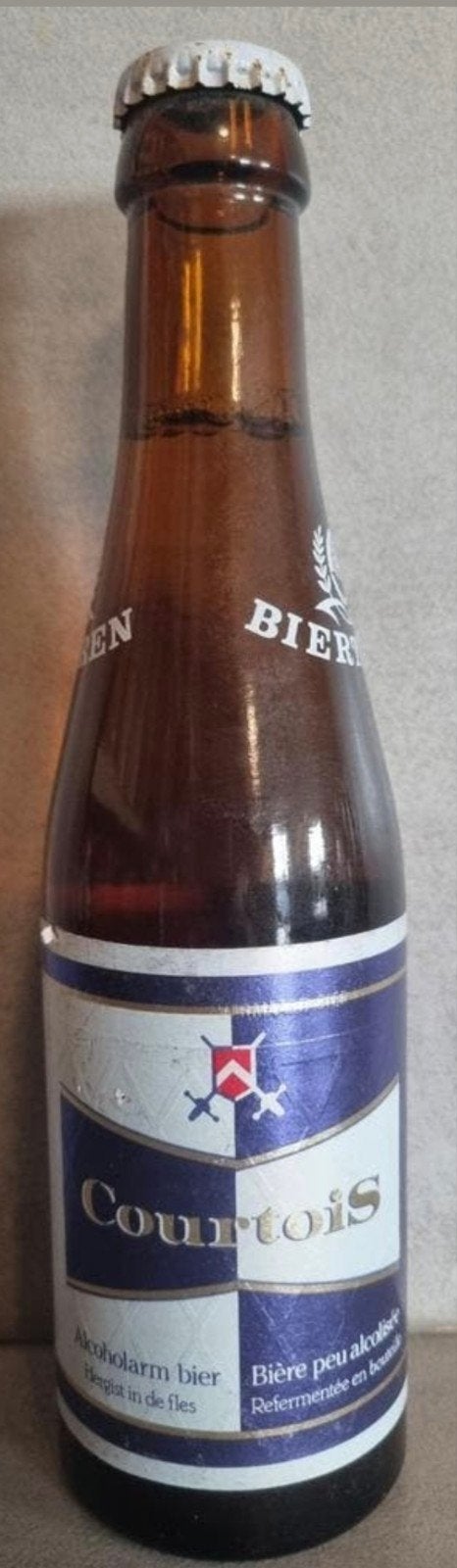 Courtois Alcoholarm '91 - Biertoren, Kampenhout, Ophalen of Verzenden, Zo goed als nieuw, Flesje(s), Overige merken