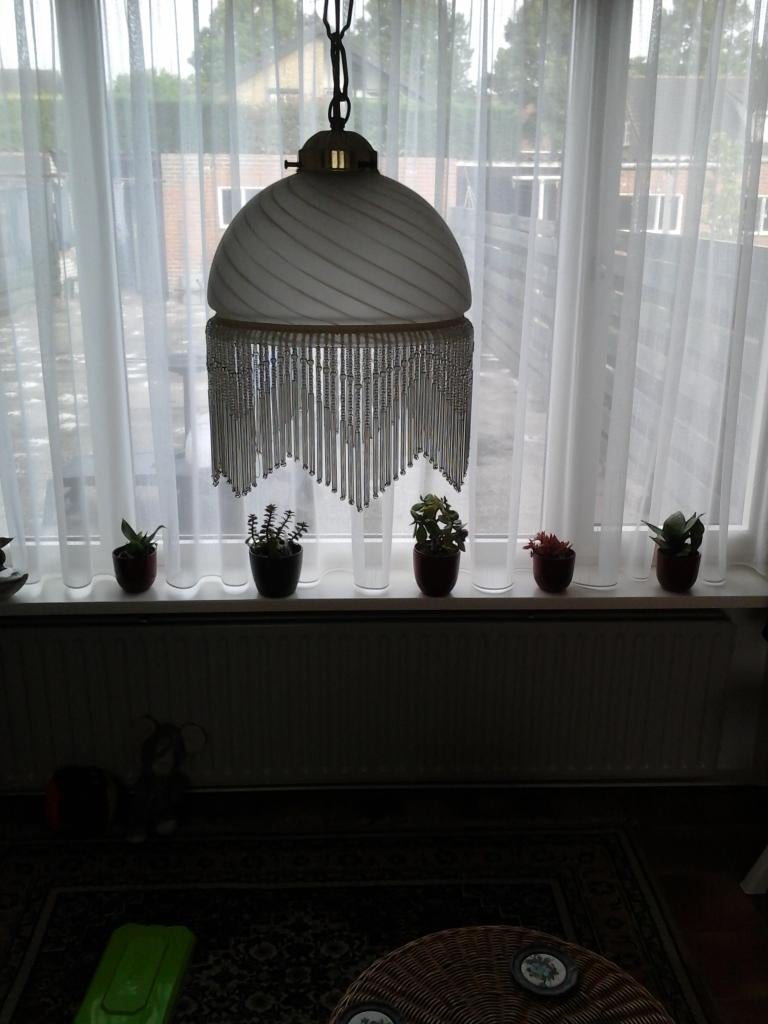 hanglampje, Gebruikt, Ophalen of Verzenden, Glas, Minder dan 50 cm