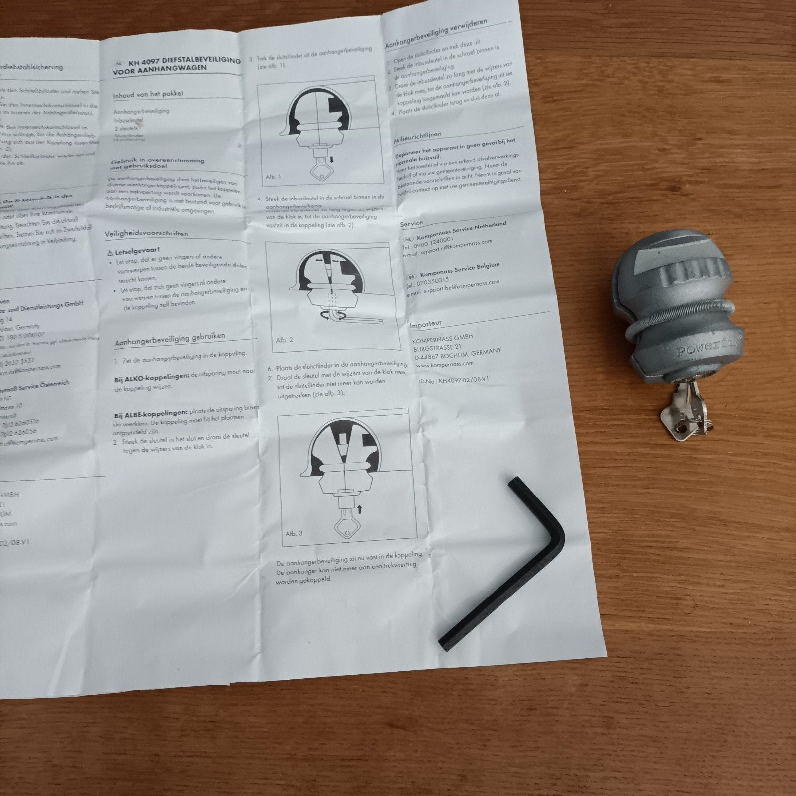 Diefstalbeveiliging voor aanhangwagen, Ophalen of Verzenden, Nieuw