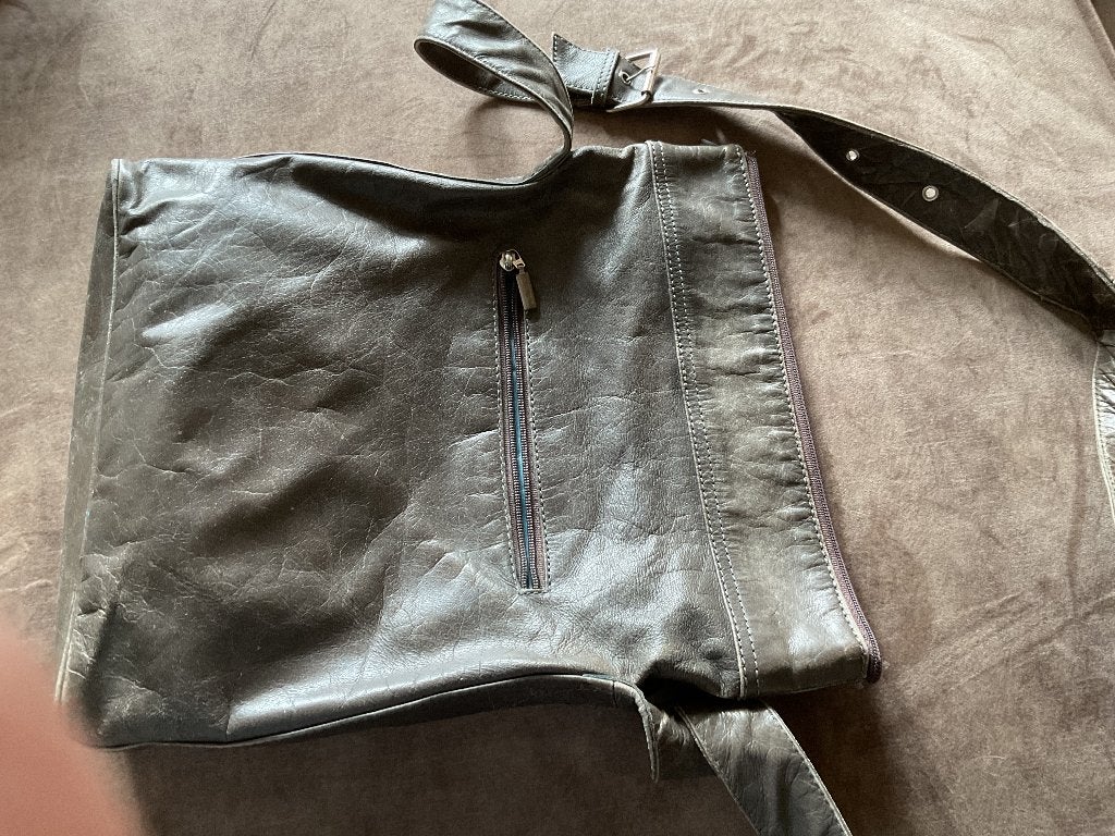 SticksandStones tas, groen, Ophalen of Verzenden, Bruin, Handtas