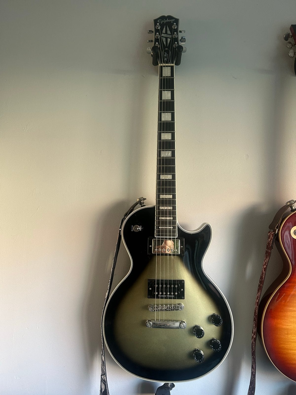 Epiphone Les Paul Custom Adam Jones Art Collection, Ophalen, Zo goed als nieuw, Solid body, Epiphone