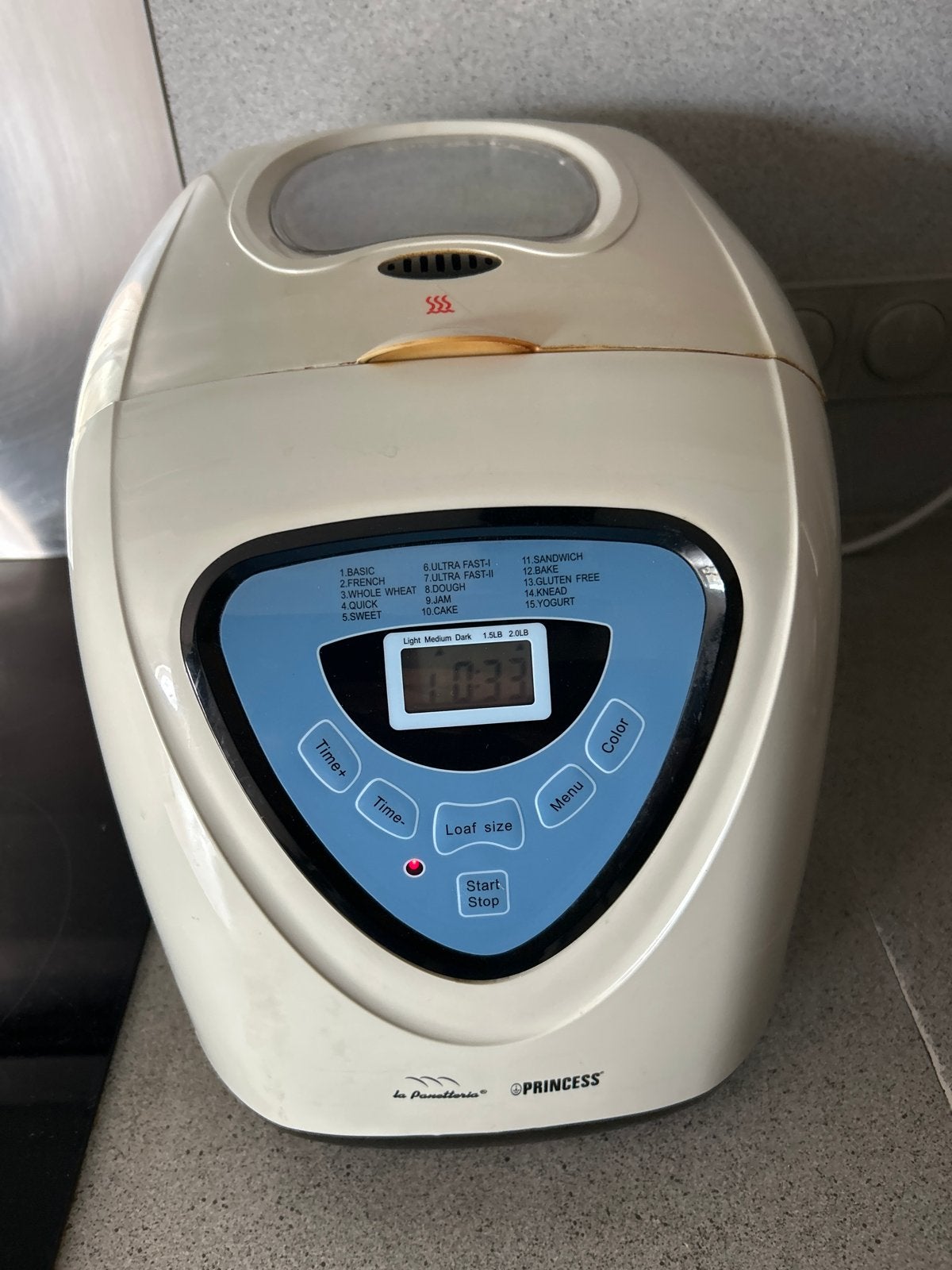 Princess Broodbakmachine - La Panetteria, Witgoed en Apparatuur, Broodbakmachines, Met timer, Gebruikt, 800 tot 1200 gram deeg