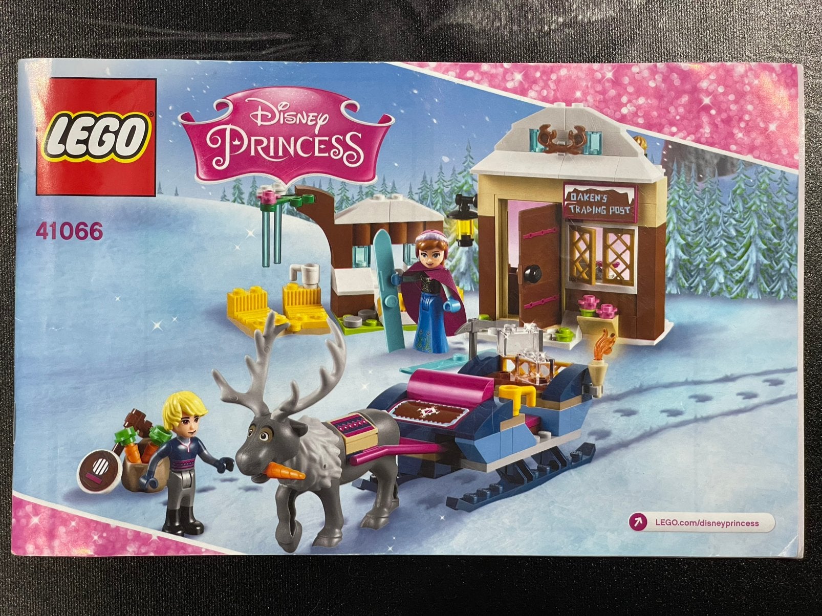 LEGO Disney Slee avontuur met Anna & Kristoff 41066 COMPLEET, Lego, Ophalen of Verzenden, Zo goed als nieuw, Disney