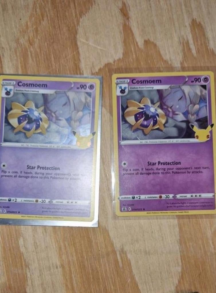 Cosmoem Pokémon Kaart Misprint - Zeldzaam!, Ophalen, Zo goed als nieuw, Losse kaart