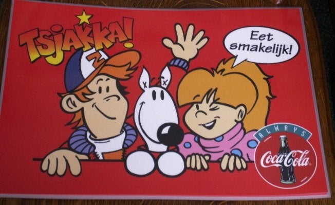 5 Coca Cola placemats Tjakka Always Coca-Cola Eet smakelijk, Ophalen of Verzenden, Gebruiksvoorwerp