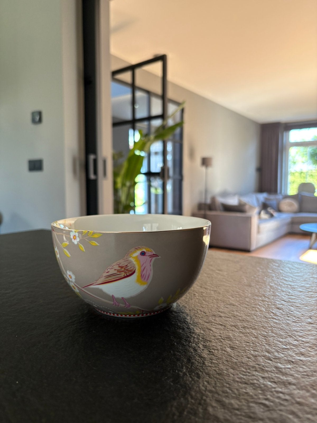 Pip studio kom birds khaki, Ophalen, Nieuw, Porselein, Overige typen