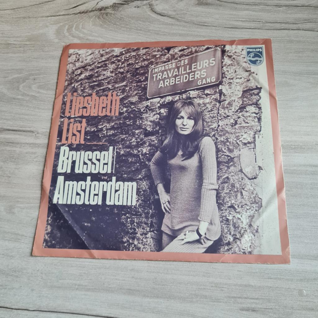 Liesbeth List - Brussel / Amsterdam (Single, 1969), Cd's en Dvd's, Vinyl Singles, Gebruikt, Fotohoes, 7 inch, Single