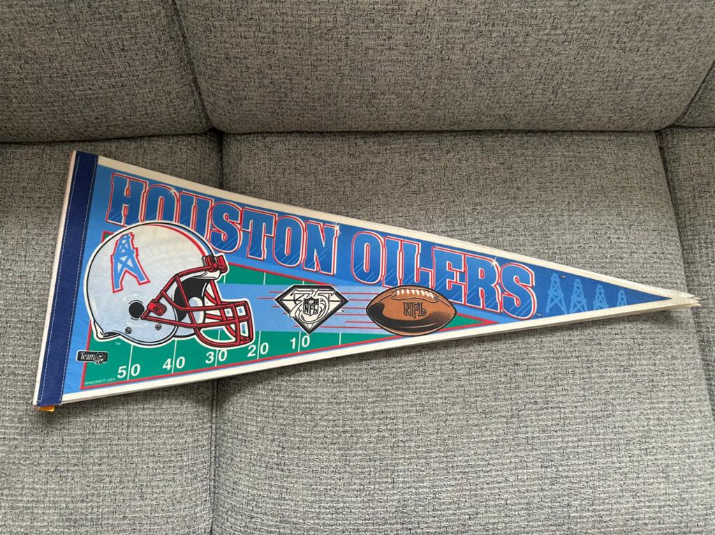 Houston  oilers banner jaren 90, Ophalen of Verzenden, Buitenlandse clubs