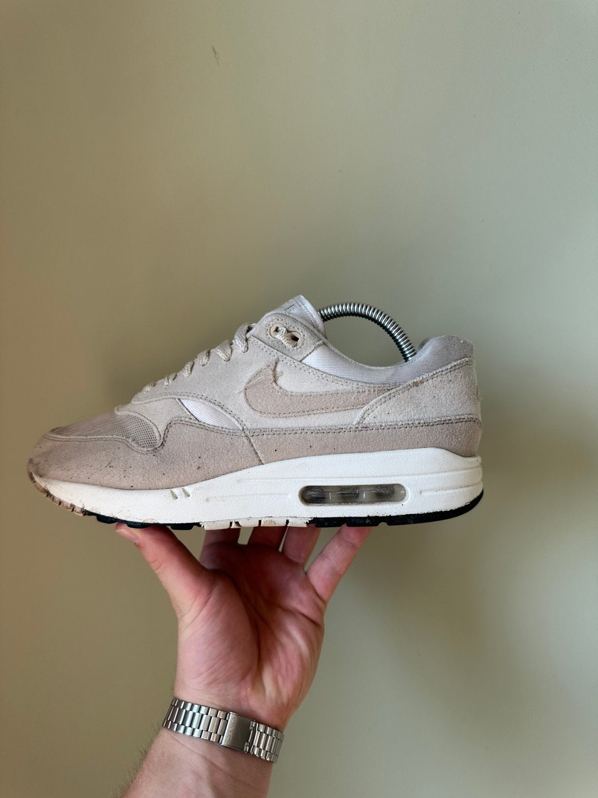 Nike Air Max 1 Pale Ivory / 42,5, Overige kleuren, Ophalen of Verzenden, Sneakers of Gympen, Zo goed als nieuw