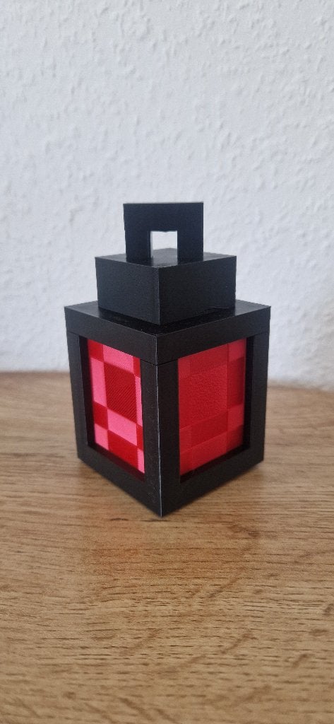 Minecraft Lantaarn met LED – Handgemaakt 3D-geprint, Ophalen of Verzenden, Nieuw