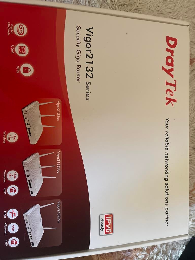 DrayTek Vigor2132 Serie Security Giga Router - Nieuw, Computers en Software, Routers en Modems, Nieuw, Router, Ophalen