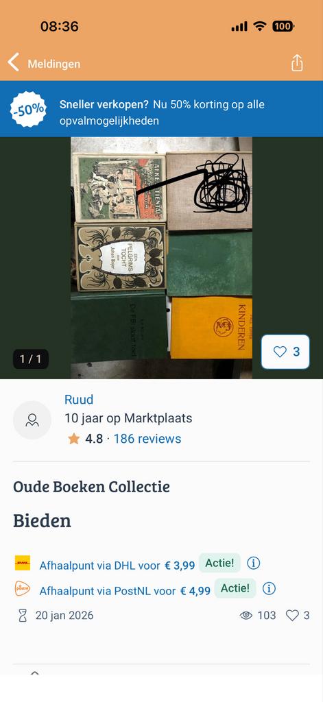 Oude Boeken Collectie - Diverse Titels en Auteurs, Ophalen of Verzenden, Gelezen, Nederland