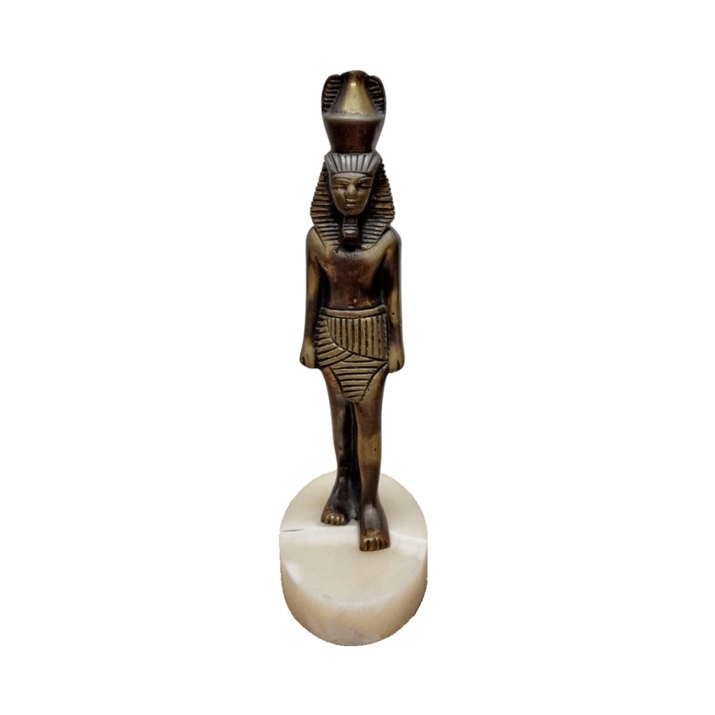 Vintage bronzen Farao beeld, Ophalen of Verzenden, Zo goed als nieuw, Mens