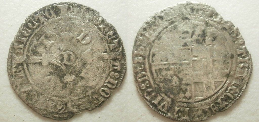 Utrecht David van Bourgondie 1455-1496: Stuiver zj - RR -, Vóór koninkrijk, Zilver, Ophalen of Verzenden, Losse munt