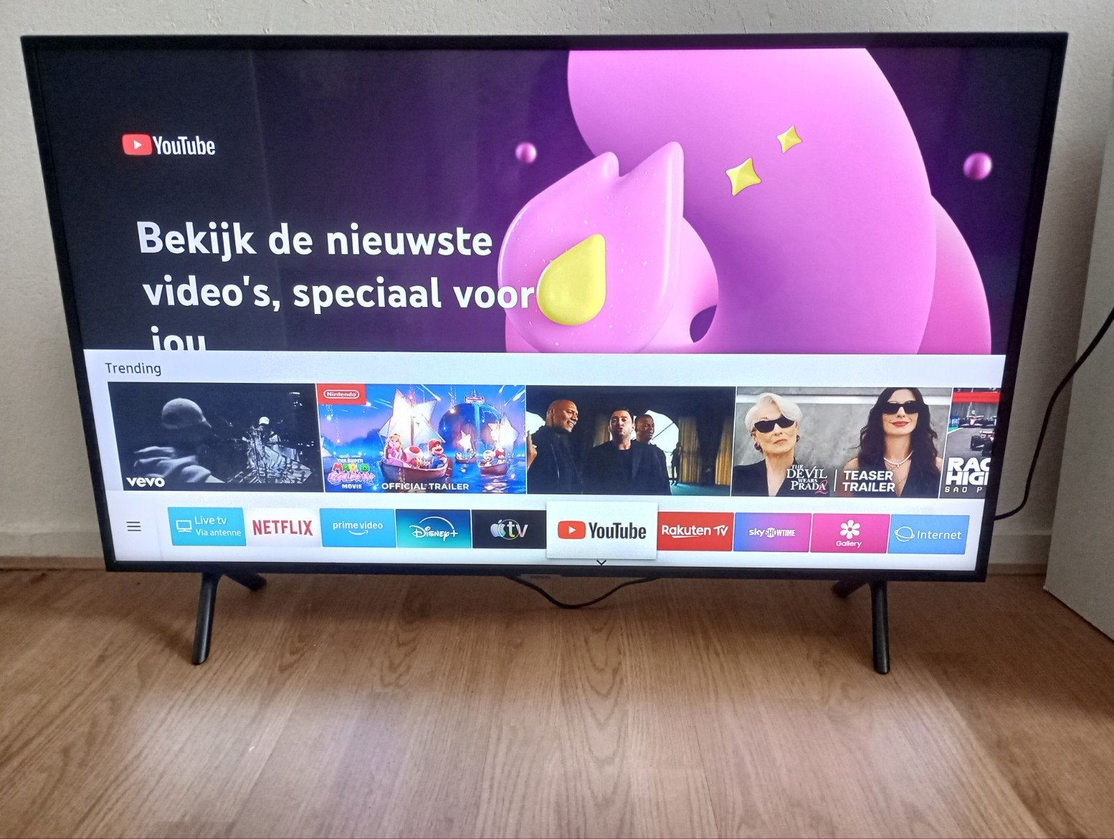 Samsung 50 inch UHD smart tv, Audio, Tv en Foto, Ophalen, 50 Hz, Zo goed als nieuw, Samsung