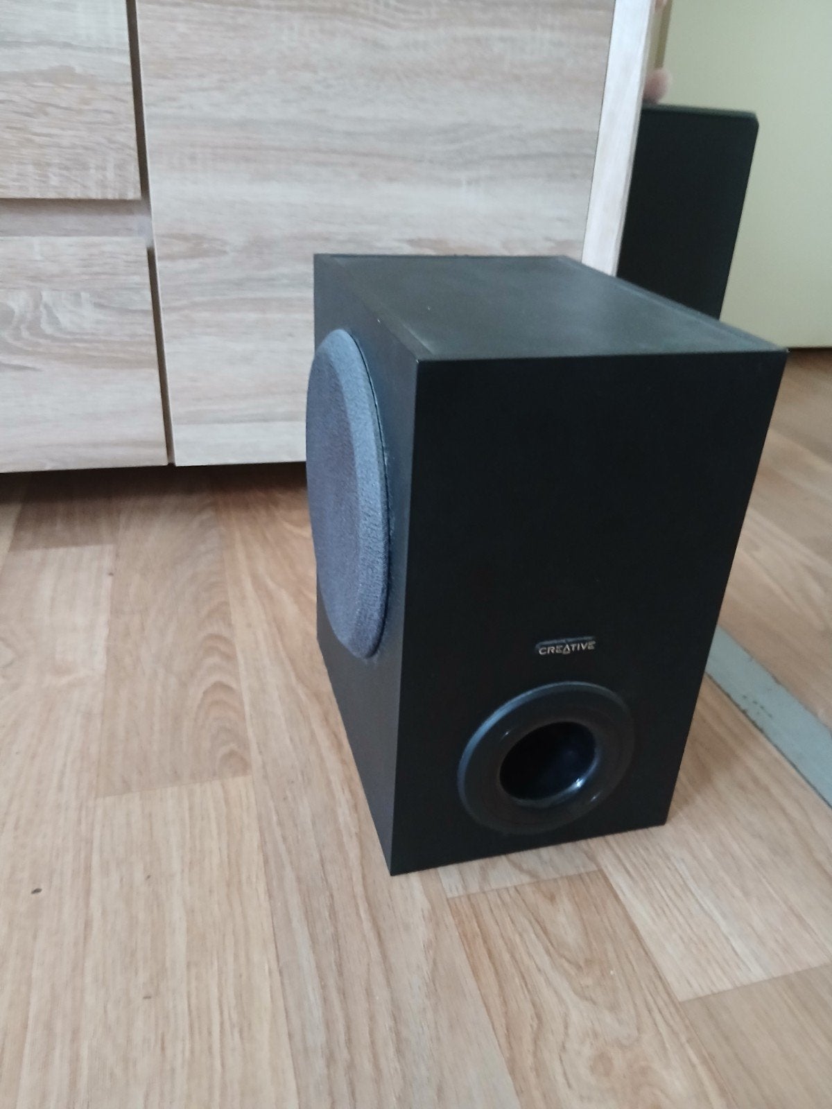 Creative subwoofer, Gebruikt, Inclusief kabels, Surroundset, Minder dan 60 watt