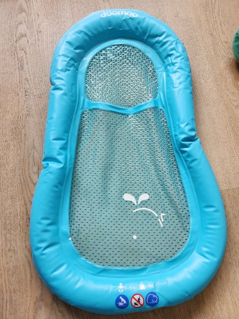 Doomoo opblaasbaar baby badmatras voor in bad/babybadje, Ophalen of Verzenden, Zo goed als nieuw, Badzitje of Badring, Overige merken