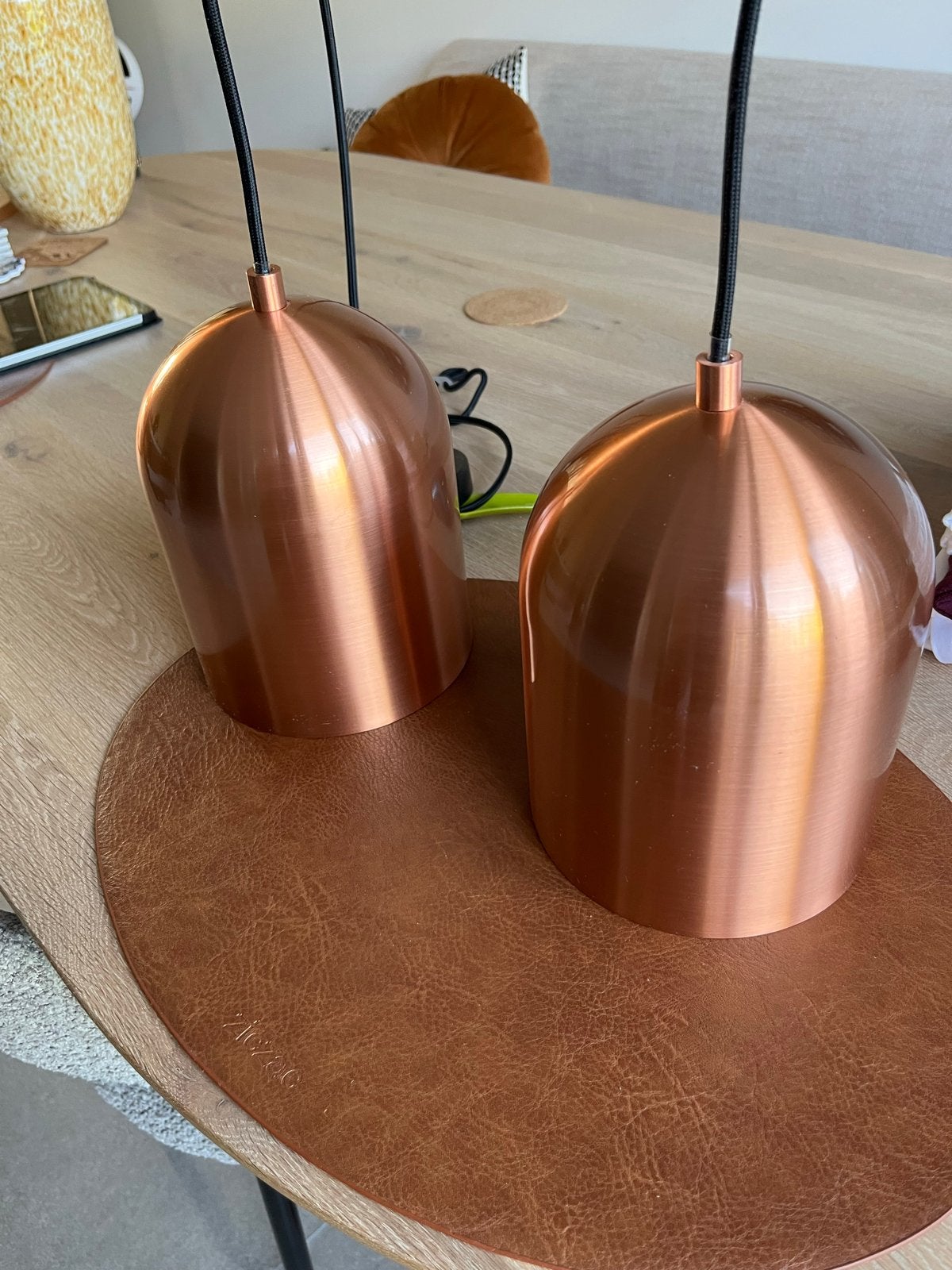 Foto 4 van Zuiver Koperen hanglampen set (2 stuks) - Modern design