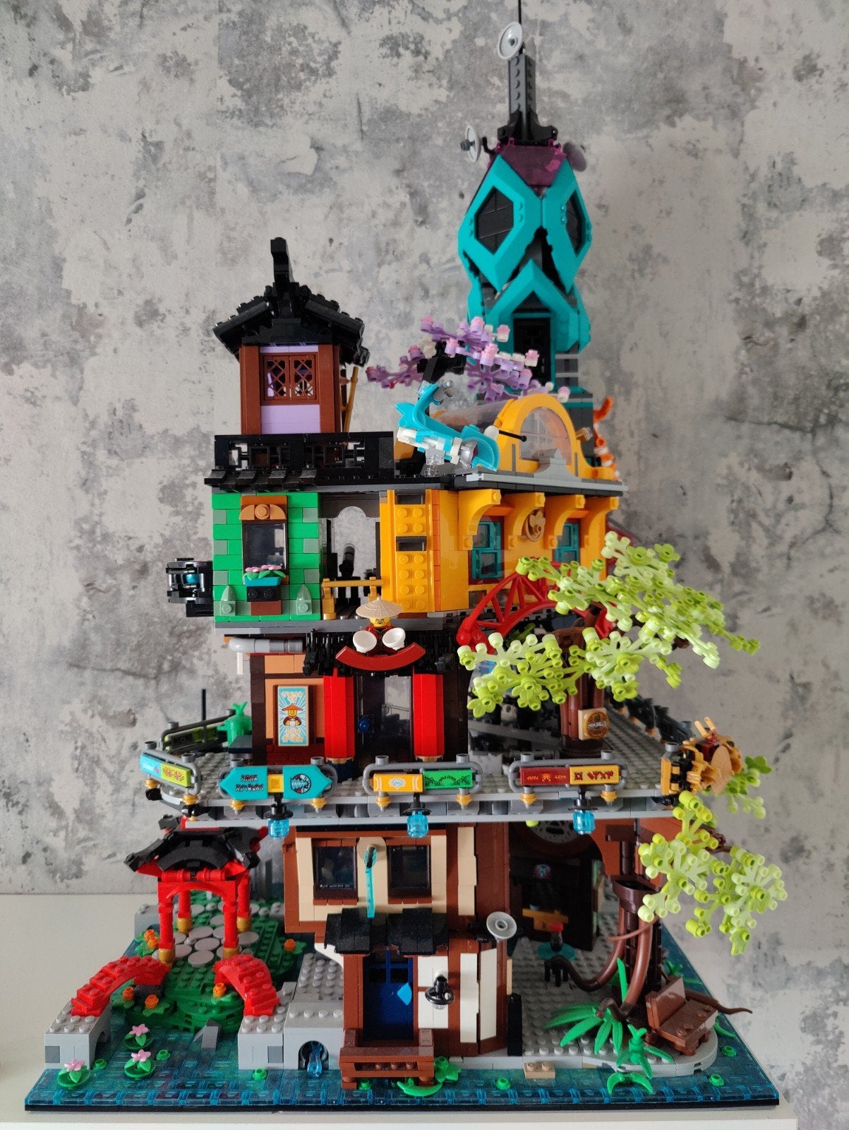 LEGO 71741 Ninjago City Gardens compleet met doos en boekjes, Ophalen, Gebruikt, Lego, Ninjago