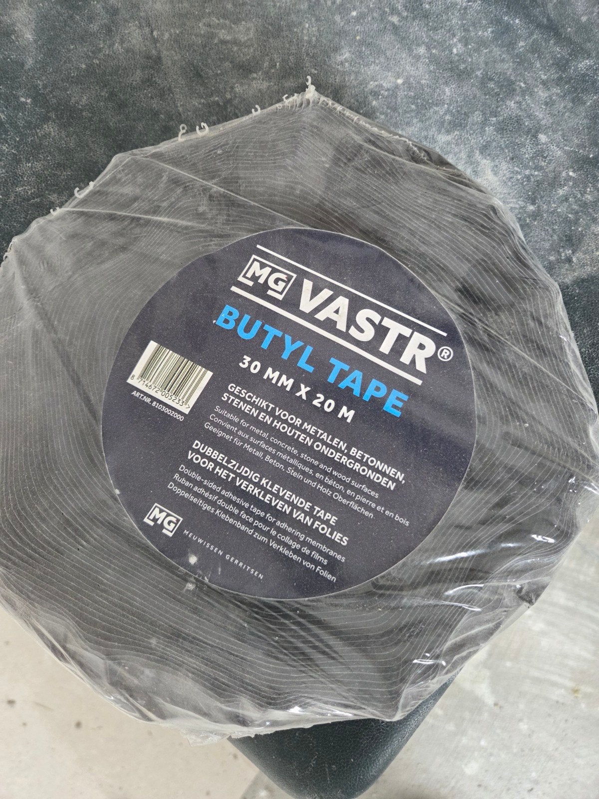 MG Vastr Butyl Tape - 30mm x 20m - Dubbelzijdig, Minder dan 4 cm, Overige materialen, Vloerisolatie, Nieuw