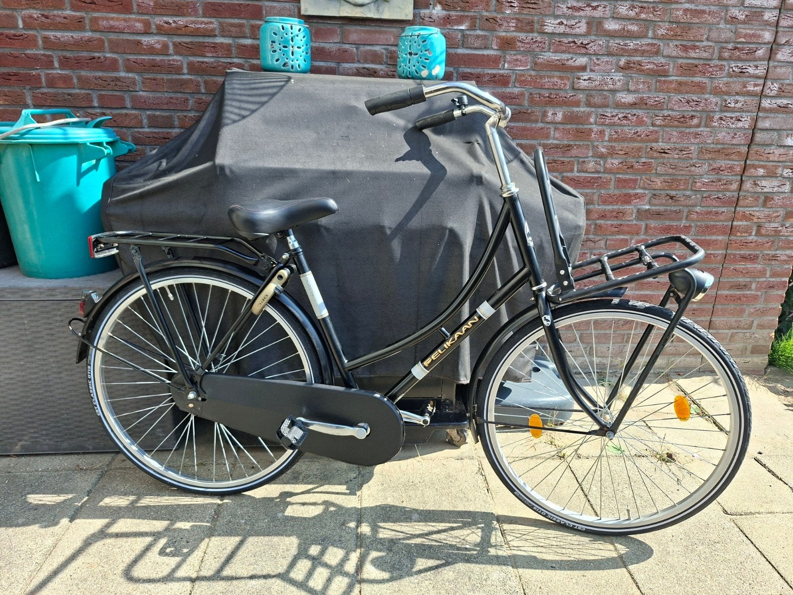 Dames oma fiets pelikaan terugtraprem & slot, Ophalen, Zo goed als nieuw, Terugtraprem, Overige merken