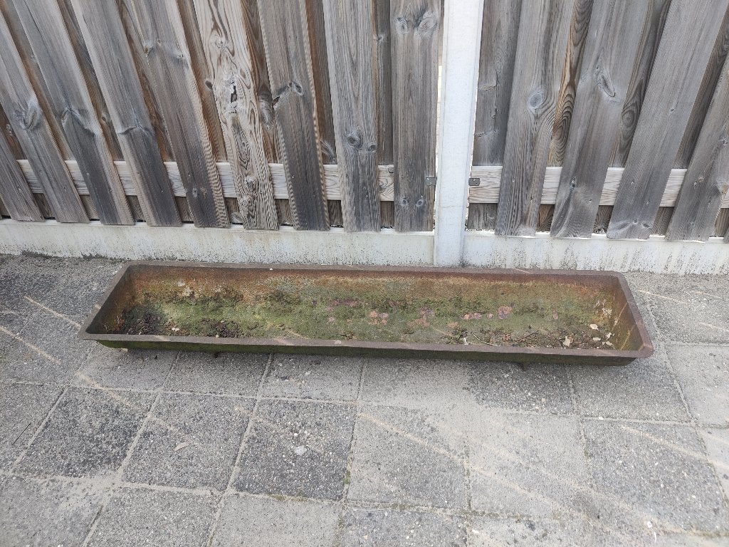 Te koop gietijzeren antieke trog, Tuin en Terras, Ophalen, Gebruikt, Minder dan 30 cm, 100 cm of meer