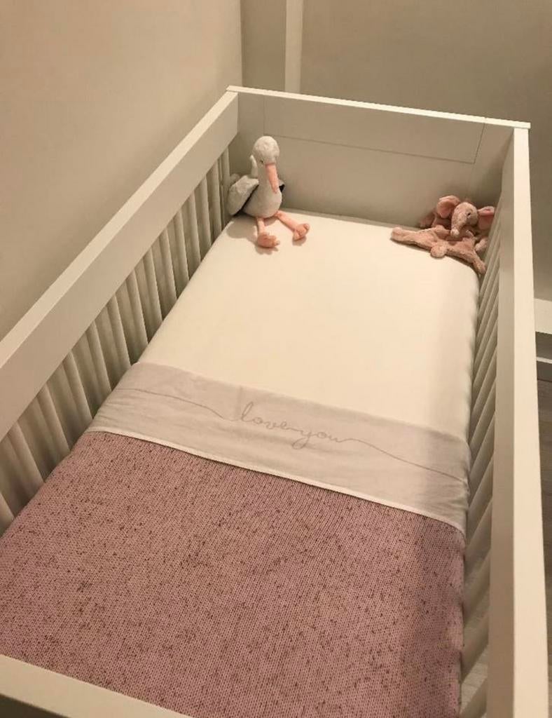 Babykamer Kidsmill - Brent wit | Compleet in goede staat, Kinderen en Baby's, Ophalen, 85 tot 100 cm, Gebruikt, Lattenbodem