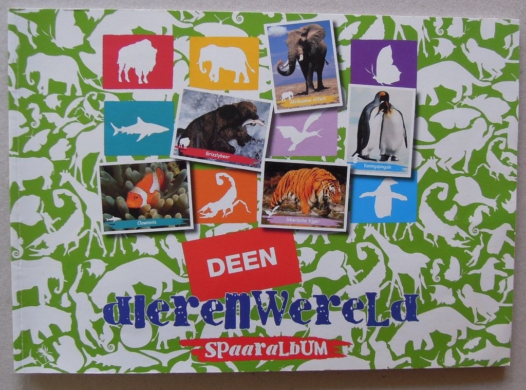 Plaatjesalbum Stickeralbum Dierenwereld spaaralbum, Ophalen of Verzenden, Zo goed als nieuw, Winkel of Supermarkt