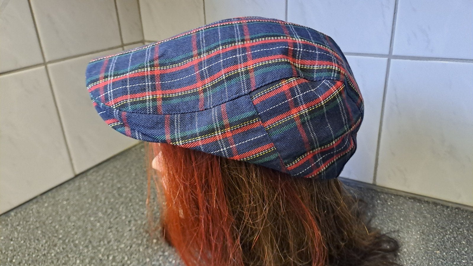 vintage geruite pet in Schotse stijl, Kleding | Heren, Hoeden en Petten, Ophalen of Verzenden, 58 of 59 cm (L, 7¼ of ⅜ inch), N.v.t