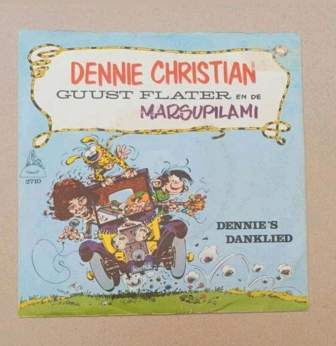 Dennie Christian  - Guust Flater En De Marsupilami, Cd's en Dvd's, Vinyl Singles, Beschermende buitenhoes, Ophalen of Verzenden