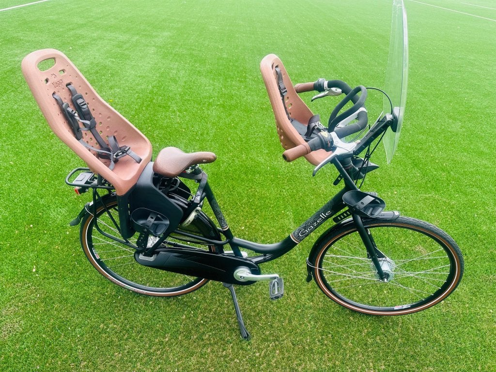 Gazelle bloom Moederfiets 57cm compleet met zitjes, Fietsen en Brommers, Fietsen | Dames | Moederfietsen, Zo goed als nieuw, Gazelle
