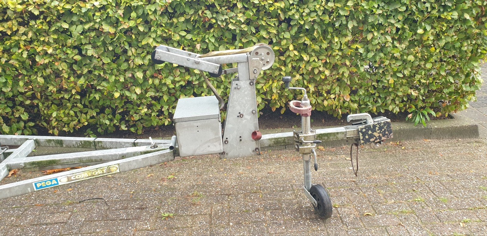 Pega Comfort boottrailer voor sloep of open zeilboot, Ophalen, Minder dan 1500 kg, Gebruikt, Sloepentrailer