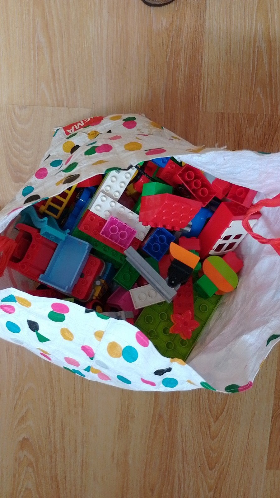 Grote zak Duplo blokken en onderdelen, Kinderen en Baby's, Speelgoed | Duplo en Lego, Ophalen, Gebruikt, Inclusief extra onderdelen