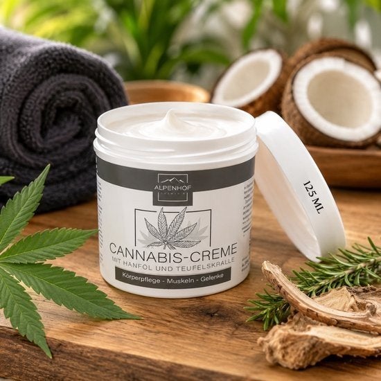 Partij Alpenhof Cannabis Crème 125 ML 12 Stuks, ., Overige typen, Nieuw, Ophalen of Verzenden