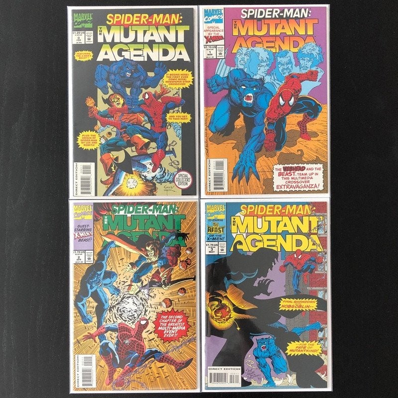Spider-Man: The Mutant Agenda Vol.1 #0, 1 t/m 3 Set (1994), Amerika, Marvel Comics, Complete serie of reeks, Ophalen of Verzenden