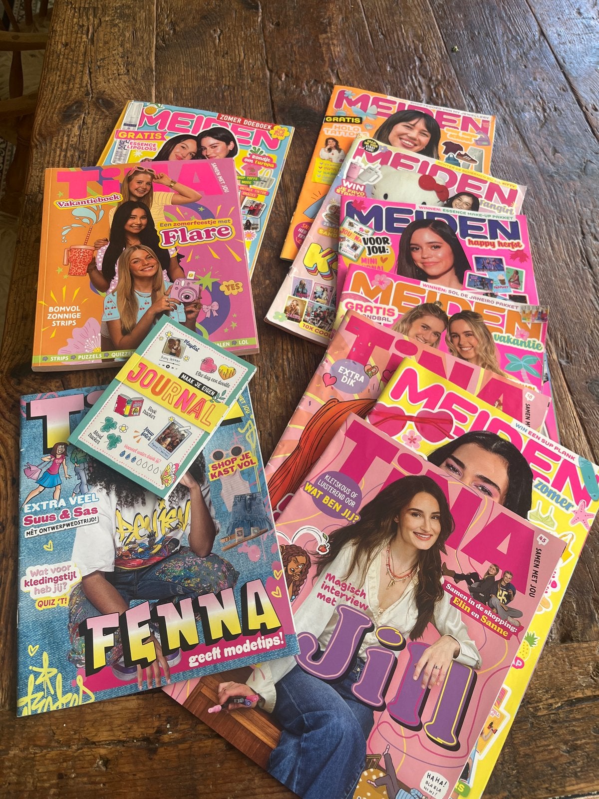 Grote collectie meidenbladen: Tina, Meiden, Fenna, Jill, Ophalen of Verzenden, Zo goed als nieuw